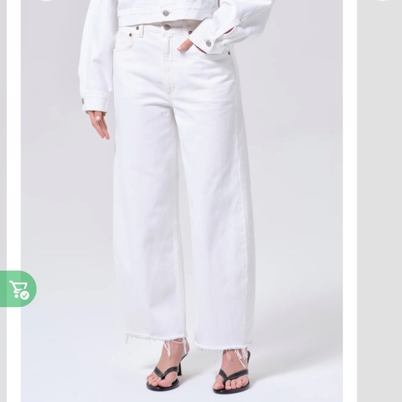 Agolde Luna Frayed Hem Jeans - Picture 2 of 9